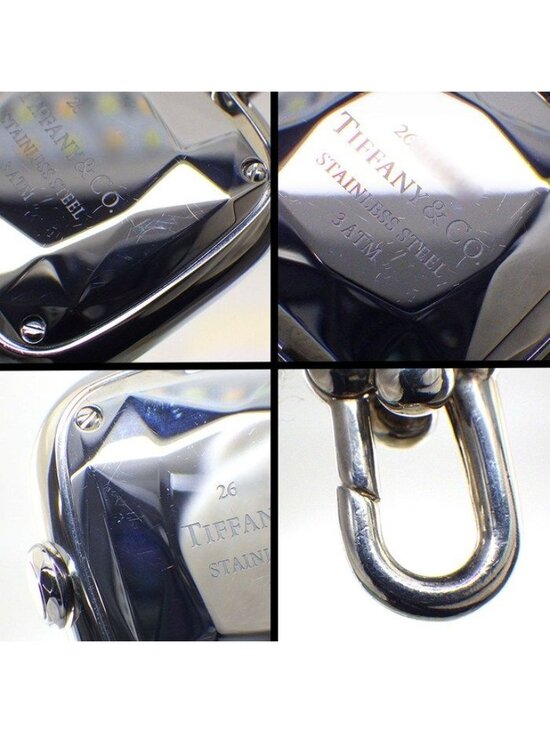 Tiffany & Co Watch Hardware Diamond Lug Square Pink main image 4
